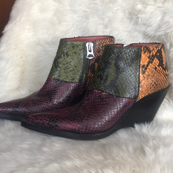 COPY - Acne Studios Multi-color Caroline Snake Boots - Picture 8 of 8